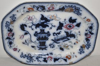 17 1/2' ENGLISH POLYCHROME PLATTER