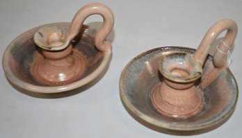 PR. STUDIO ART POTTERY CHAMBER STICKS