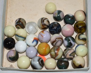 (30) LG. SWIRL MARBLES