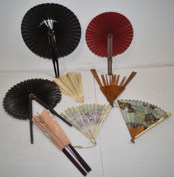 (7) VINTAGE HAND FANS