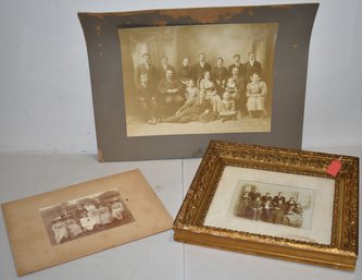 LOT (3) VINTAGE PHOTOS