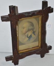 COLORED LITHOGRAPH OF GEORGE WASHINGTON