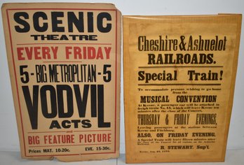 (2) VINTAGE BROADSIDES