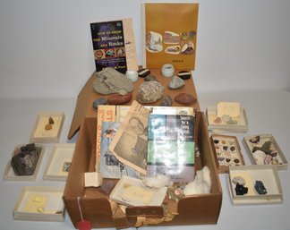 SM. ROCK, MINERAL & FOSSIL COLLECTION