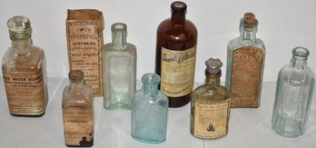 LOT (8) VINTAGE BOTTLES