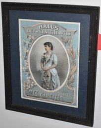 FRAMED TOBACCO ADVERTISMENT
