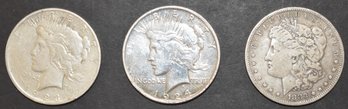 (3) U.S. SILVER DOLLARS