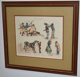 COLORED ENGLISH SATTIRE PRINT