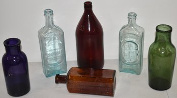 LOT (6) VINTAGE BOTTLES