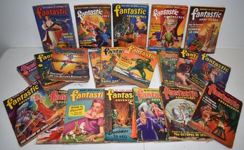 LOT (21) FANTASTIC ADVENTURES BOOKS