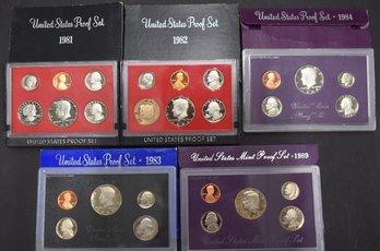 (5) U.S. PROOF SETS