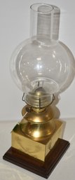 VINTAGE BRASS OIL LAMP