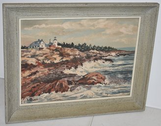 A. MCMAKIN LIGHTHOUSE PAINTING