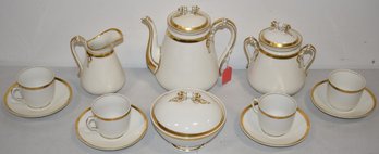 12 PC. VICTORIAN GOLD BAND CHINA