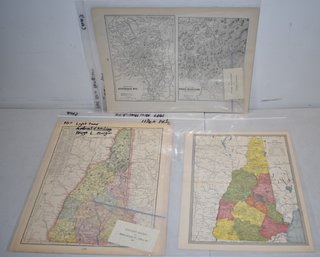 (4) GEORGE F. CRAM BOOKPLATE MAPS