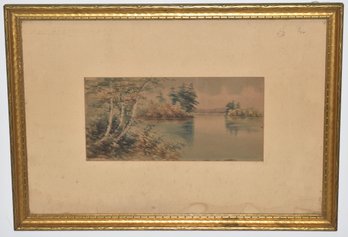 ANNA F. BIRD WATERCOLOR PAINTING