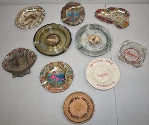 (10) VINTAGE ASHTRAYS
