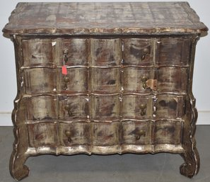 DECORATIVE OAK 4 DRAWER CHEST