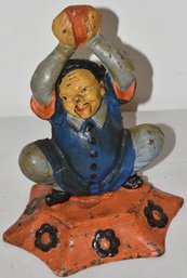 CAST IRON CHINESE JESTER MAN DOORSTOP