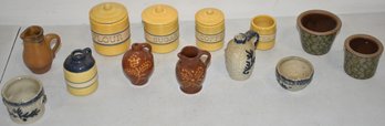 LOT MISC. COUNTRY PRIMATIVE EARTHENWARES