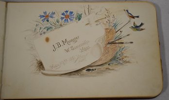 VICTORIAN AUTOGRAPH ALBUM