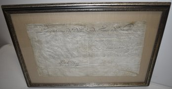 KING LOUIS XV SIGNED LEGAL DOCUMENT