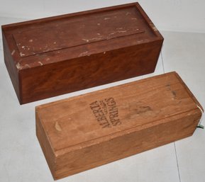 (2) SLIDE LID BOXES