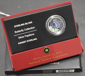 ROYAL CANADIAN MINT 2006 50 CENT STERLING PROOF BUTTERFLY