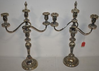 PR. VICTORIAN SILVERPLATED CANDLEABRA