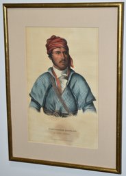 J.T. BOWEN LITHOGRAPH  OF TIMPOOCHE BARNARD
