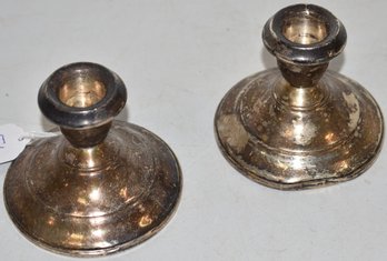 PR. 3' STERLING WEIGHTED CANDLESTICKS