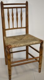 PAINTED COUTNRY OAK SIDE CHAIR