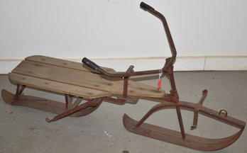 VINTAGE WOODEN RACER SLED