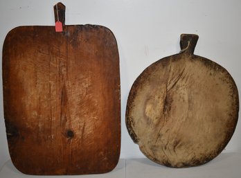 (2) ANTIQUE WOODEN PEELS