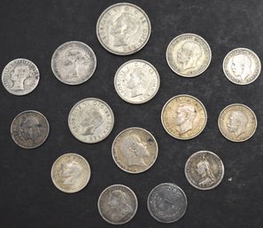 (15) MISC FOREIGN SILVER COINS