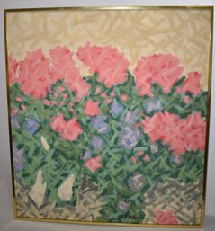 CHALKER ABSTRACT OIL PAINTING