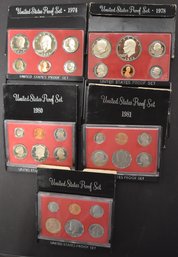 (5) U.S. PROOF SETS