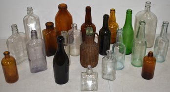 LOT (21) VINTAGE BOTTLES