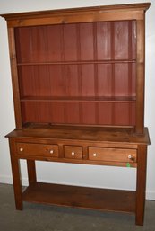 PINE 2 PART OPEN TOP HUTCH