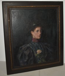 19TH CENT PORTRAIT OIL PAINTING