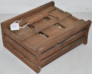 PRIMATIVE PINE EGG TRAY - CARRIER