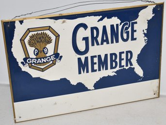 VINTAGE TIN GRANGE SIGN