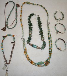 7 PC. TURQUOISE JEWELRY