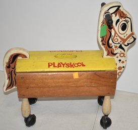 VINTAGE PLAYSKOOL ROLLING HORSE TOY