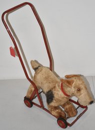 VINTAGE CHILTERN DOG PUSH TOY