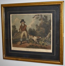 COLORED ENGLISH HUNTING LITHOGRAPH