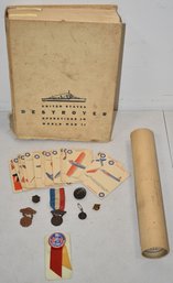 MISC. LOT OF MILITARY RELATED ITEMS