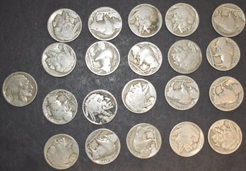 (21) NO DATE U.S. BUFFALO NICKELS