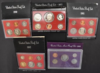 (5) U.S. PROOF SETS