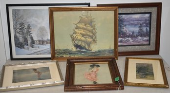 LOT (6) MISC. PRINTS